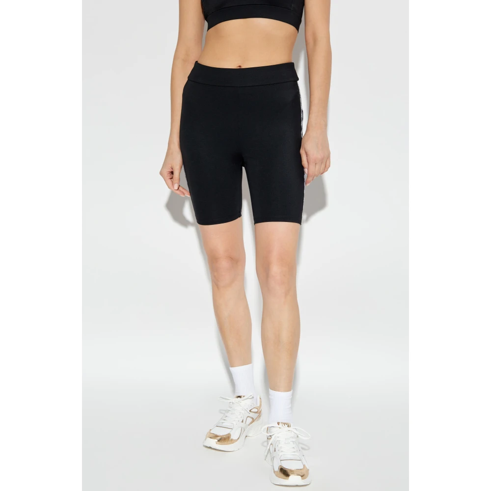 Michael Kors Short Leggings met Logo Black Dames