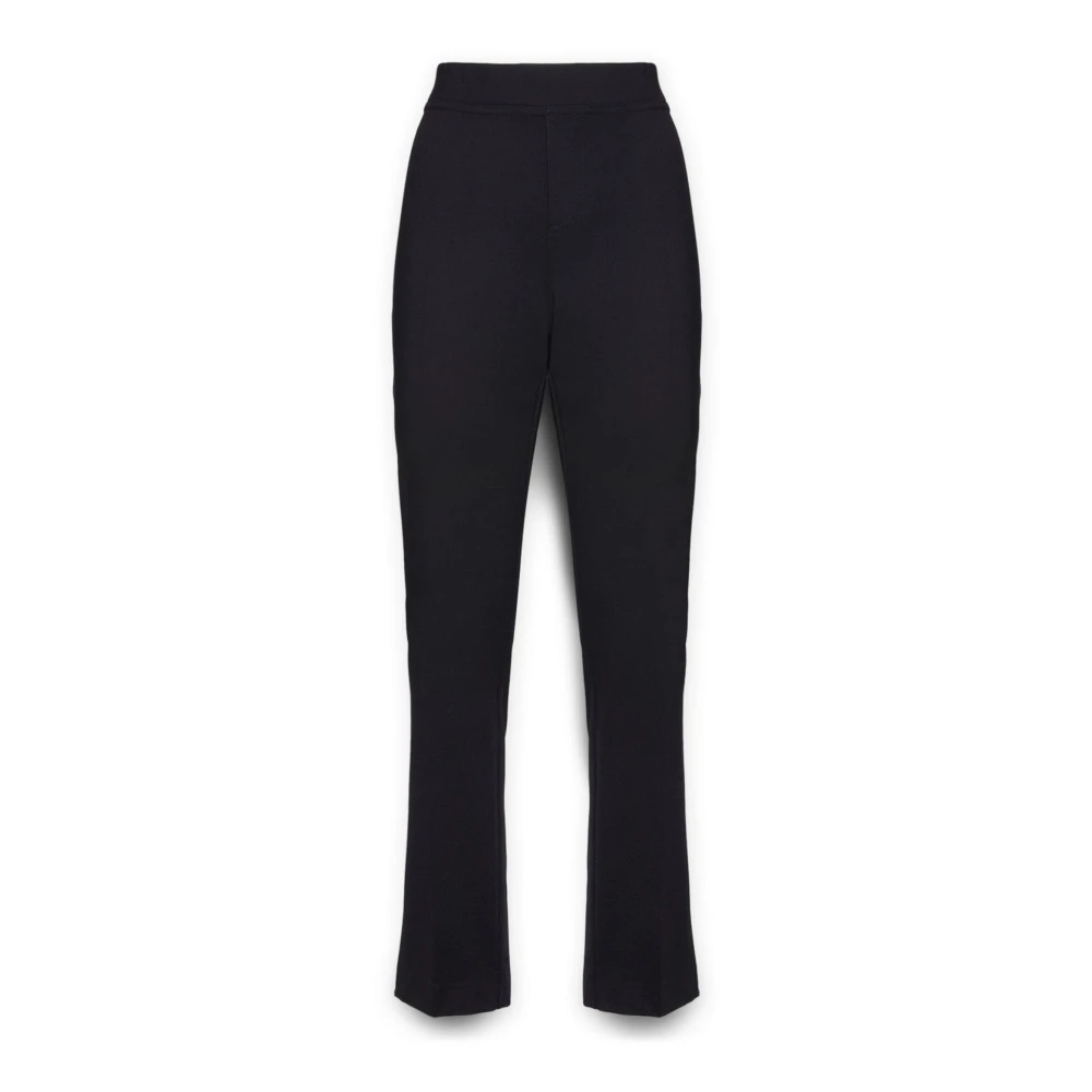 Elena Mirò Hoge taille stretch broek Black Dames