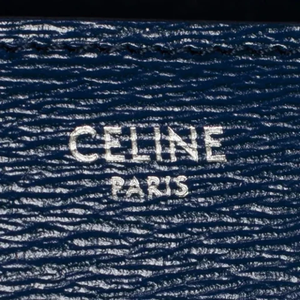 Celine Vintage Pre-owned Leather celine-bags Blue Dames