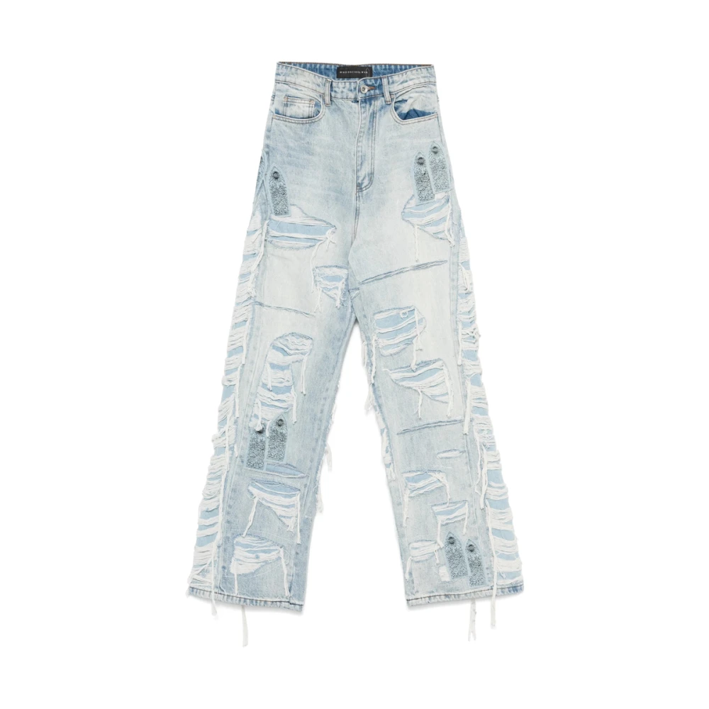 Who Decides War Lichtblauwe Patch Detail Jeans Blue Heren