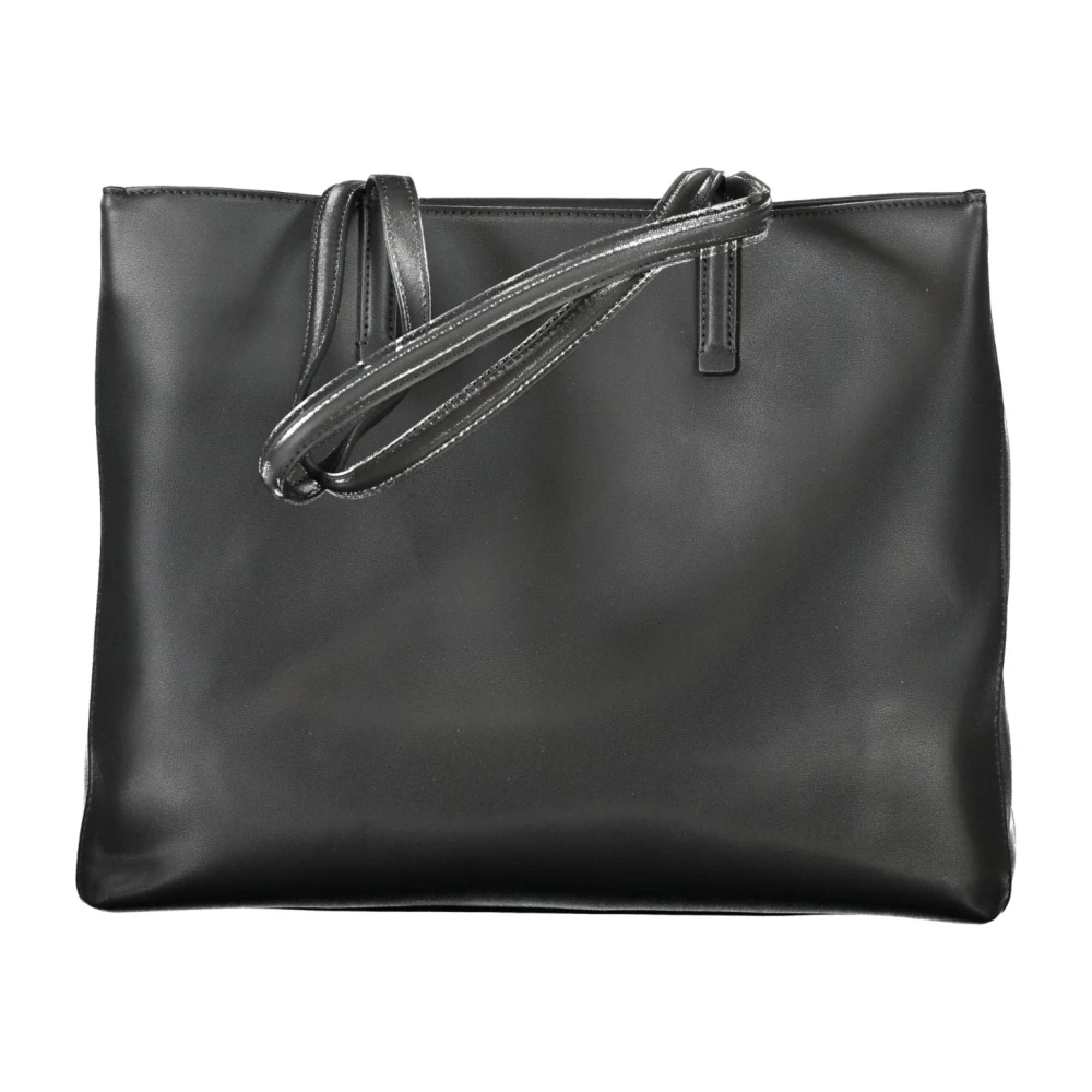 Calvin Klein Zwarte dameshandtas met schouderbanden Black Dames