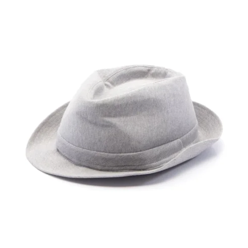 Dior Vintage Pre-owned Cotton hats Gray Dames