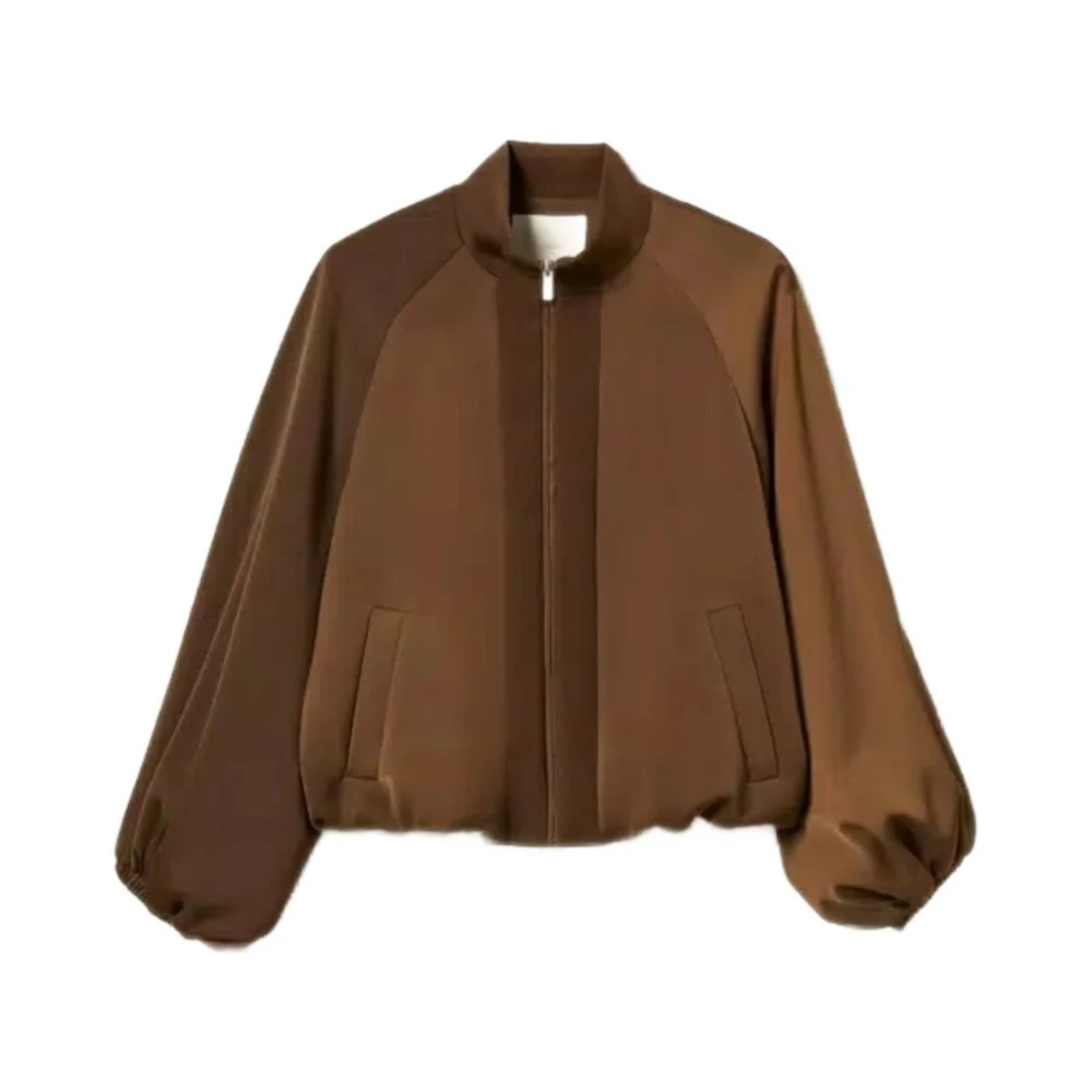 Twinset Femme Marron - Vestes Bomber - Vestes - Brun - Taille: 40 Fr