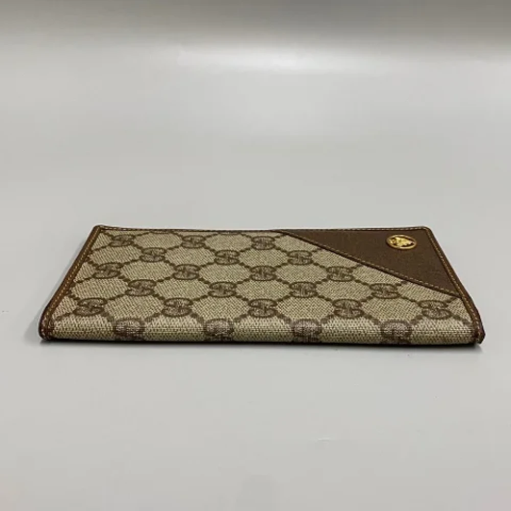 Gucci Vintage Pre-owned Leather wallets Brown Dames
