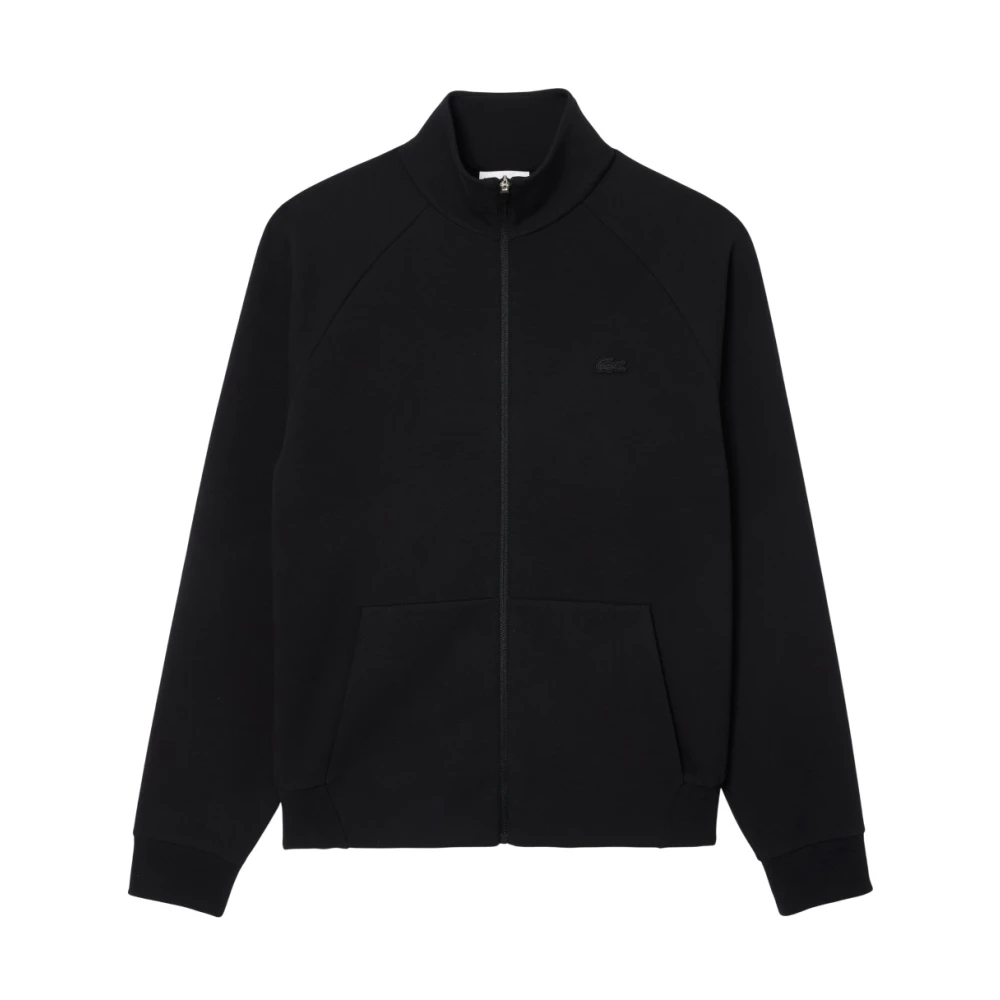 Lacoste Men's Black Zip-Throughs, M, Zip-Up Sweatshirt Aw25