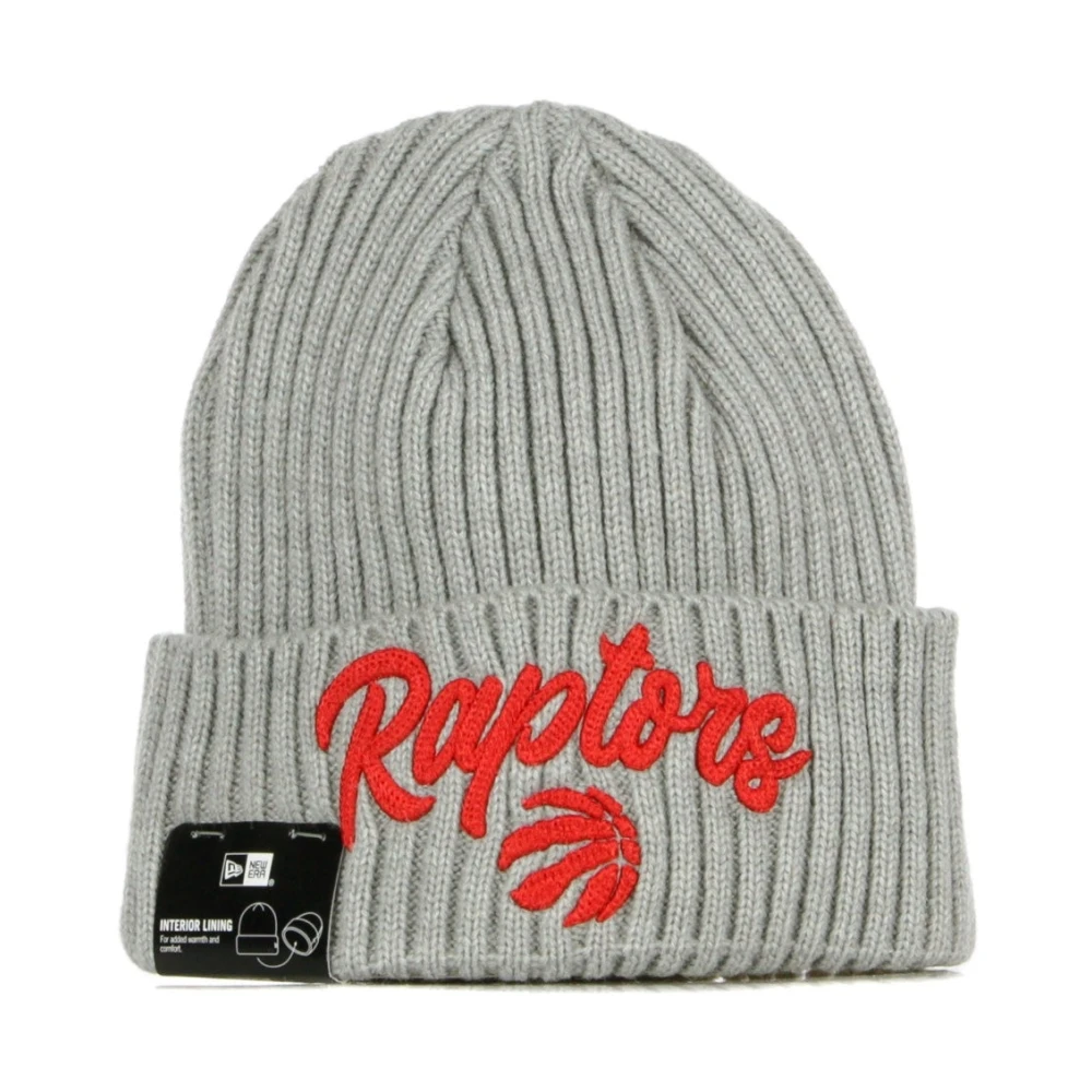 New Era Men's Gray Toronto Raptors Nba Draft Beanie