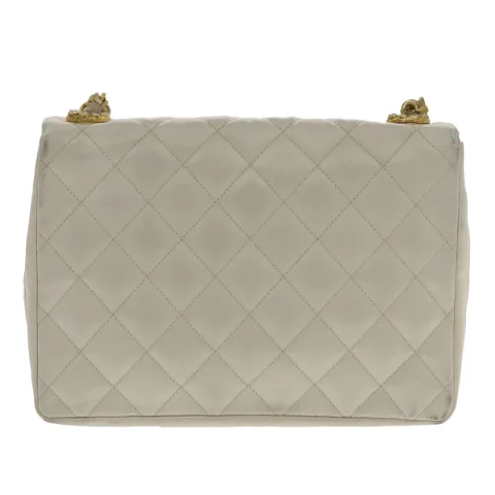 Chanel Vintage Pre-owned Satin chanel-bags White Dames