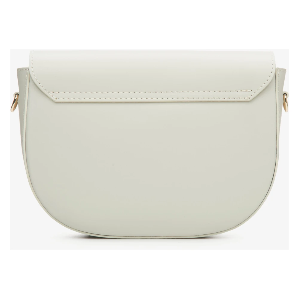 Estro Dames Melkachtige & Beige Halvemaan Handtas gemaakt van Italiaans Echt Leer Er00114784 Beige Dames