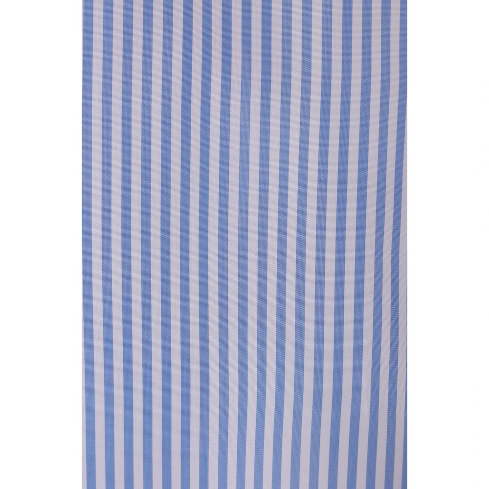 Comme des Garçons Gestreepte Cupro Shirt Blue Heren