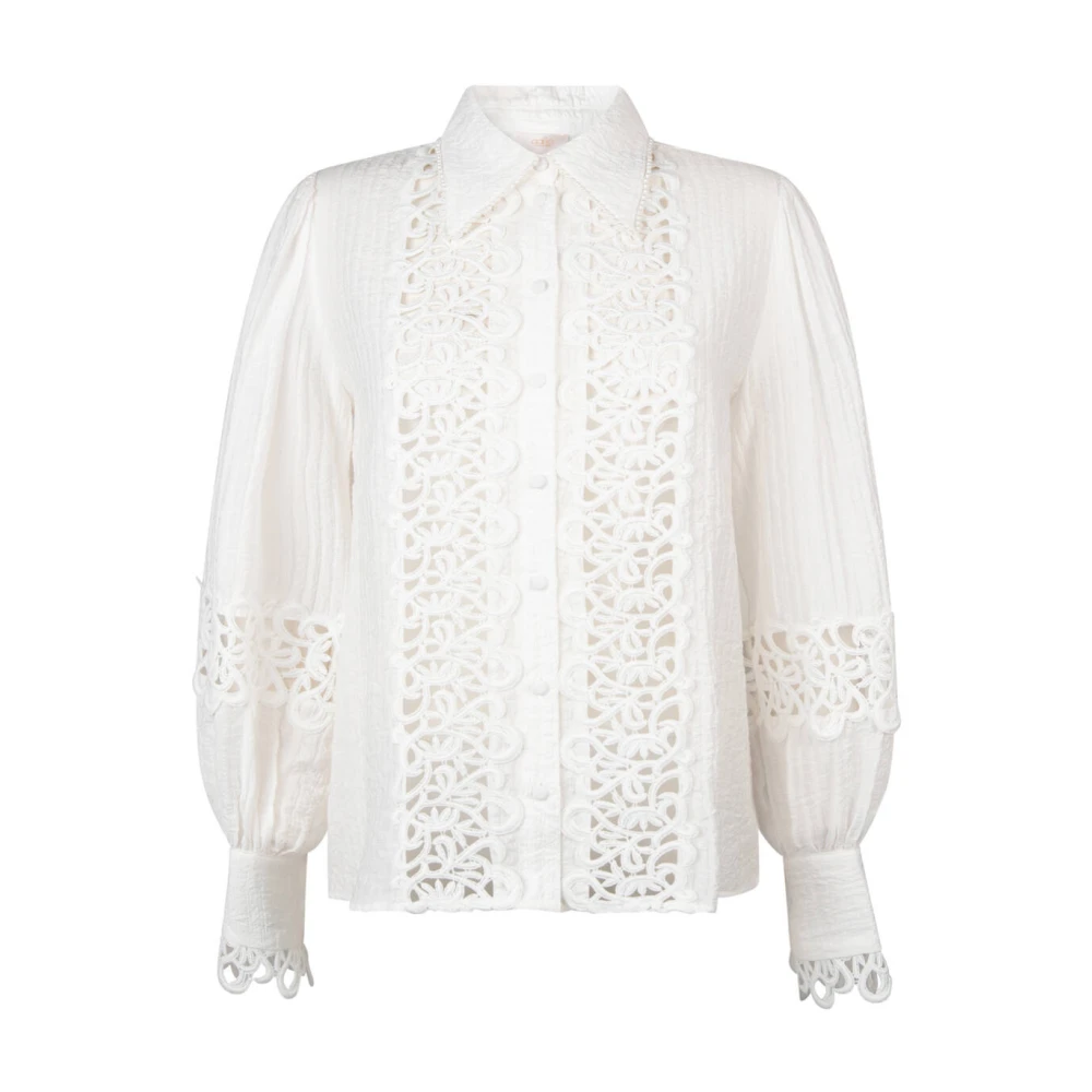 Aaiko Lange Mouw Blouse Loewy VIS 492 Beige Dames