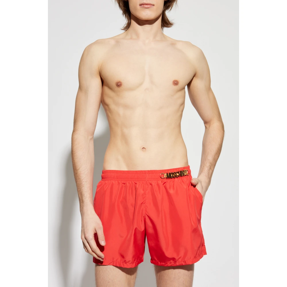 Moschino Zwembroek Red Heren