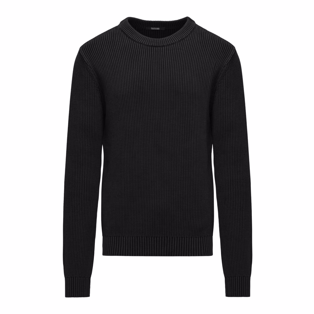 Warmer gerippter Baumwollpullover