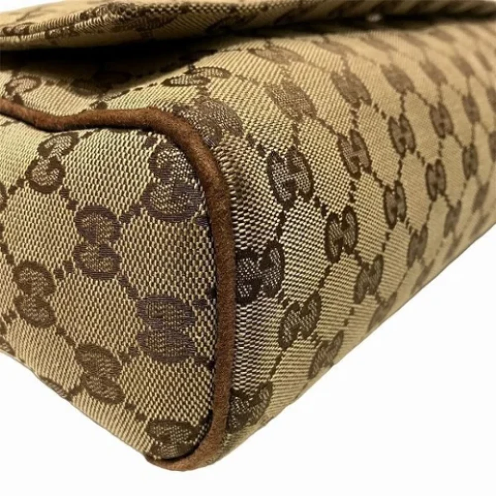 Gucci Vintage Pre-owned Canvas gucci-bags Brown Dames