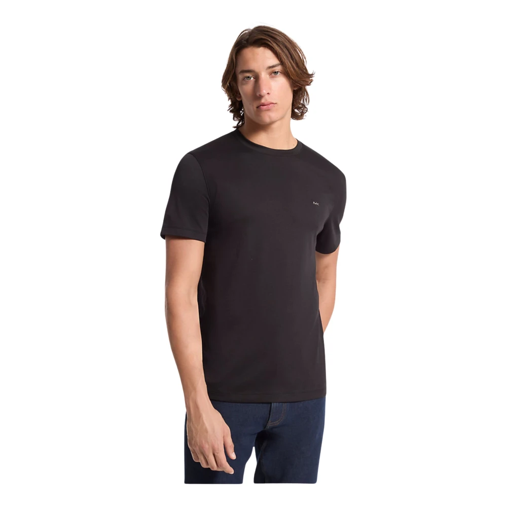 Michael Kors Men's Black Cotton Crewneck T-Shirt