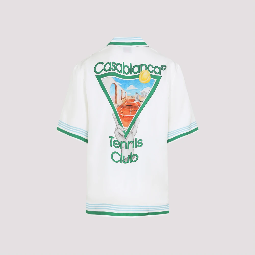 Casablanca Elegante Witte Zijden Overhemd White Heren