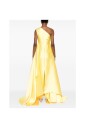 yellow-satin-one-shoulder-dress