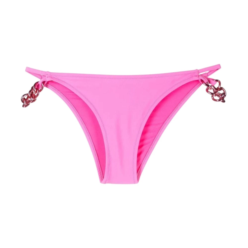 Moschino Women's Pink Chain Logo Bikini Bottom - Bikinis - Xl - Swimwear