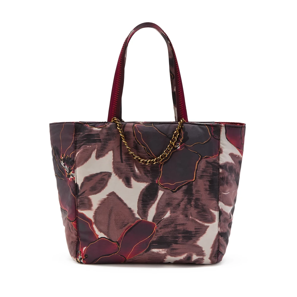 Maliparmi Puffy Nylon Shopping Bag Red Dames
