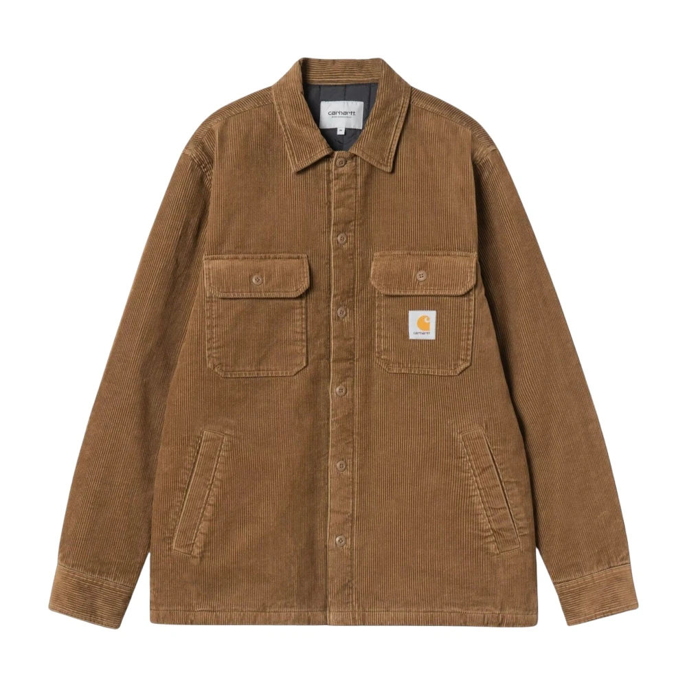 Carhartt Wip Uomo Marrone - Camicia Button-Down Con Patch Logo - Shirts - L - Immagine 3
