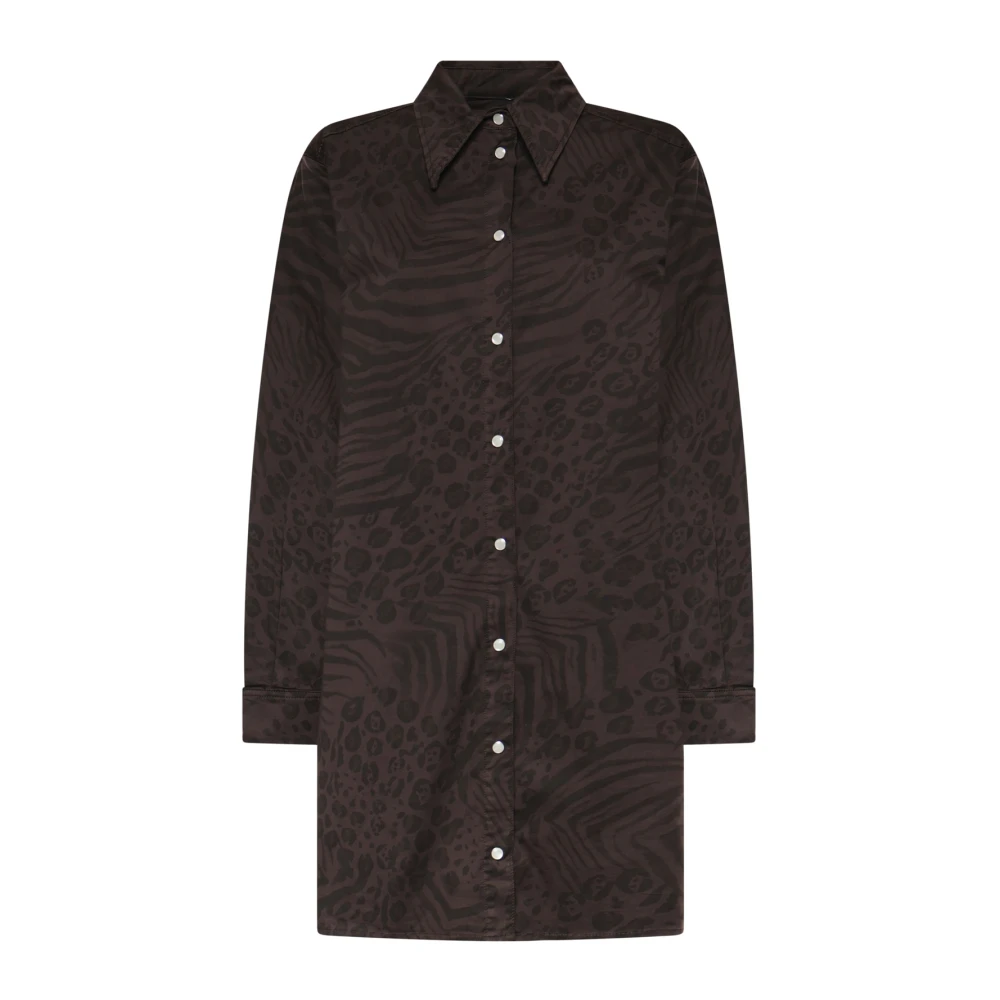 Pinko Women's Brown Shirt Dress - Shirt Dresses - Xs - Dresses
