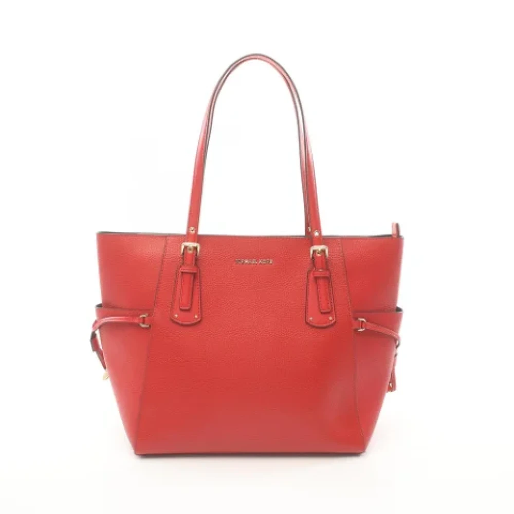 Michael Kors Pre-owned Leather handbags Red Dames