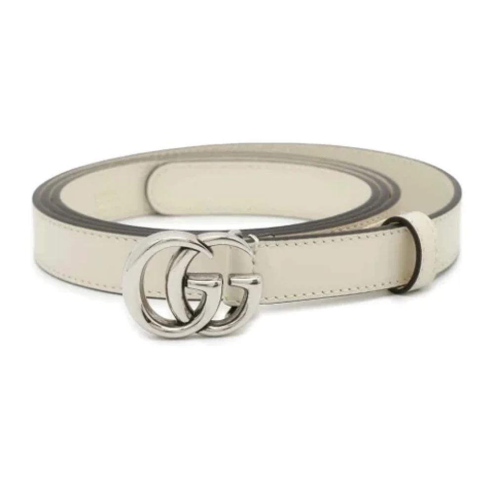 Gucci Vintage Pre-owned Leather belts White Dames