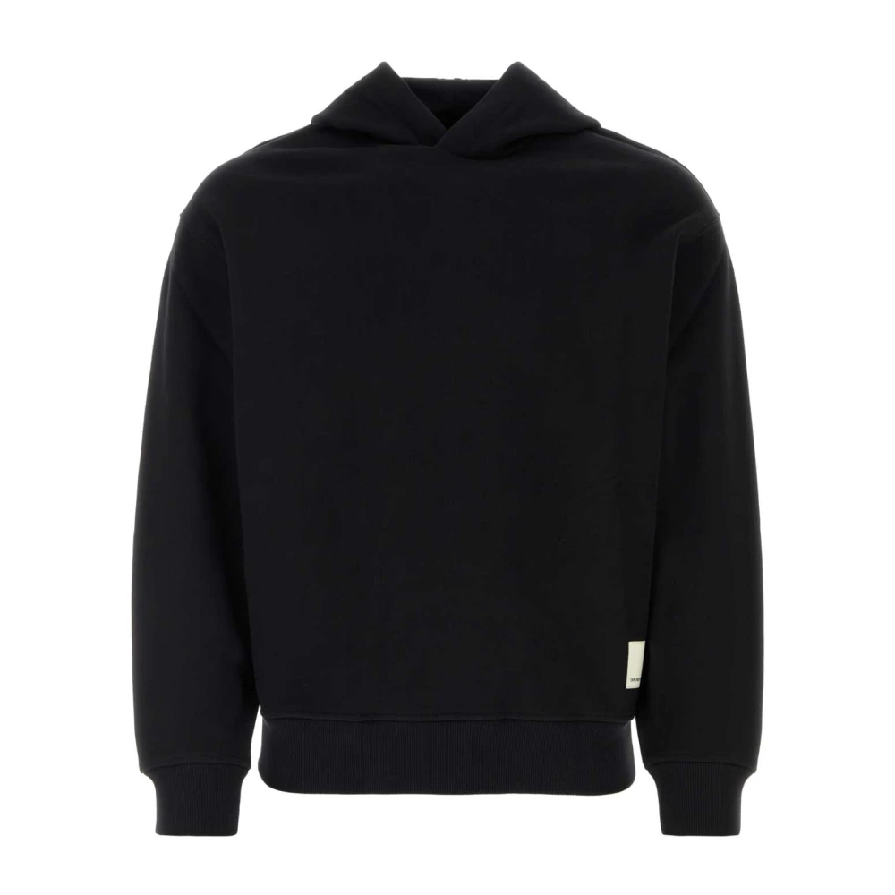 Emporio Armani Zwarte katoenen sweatshirt Black Heren