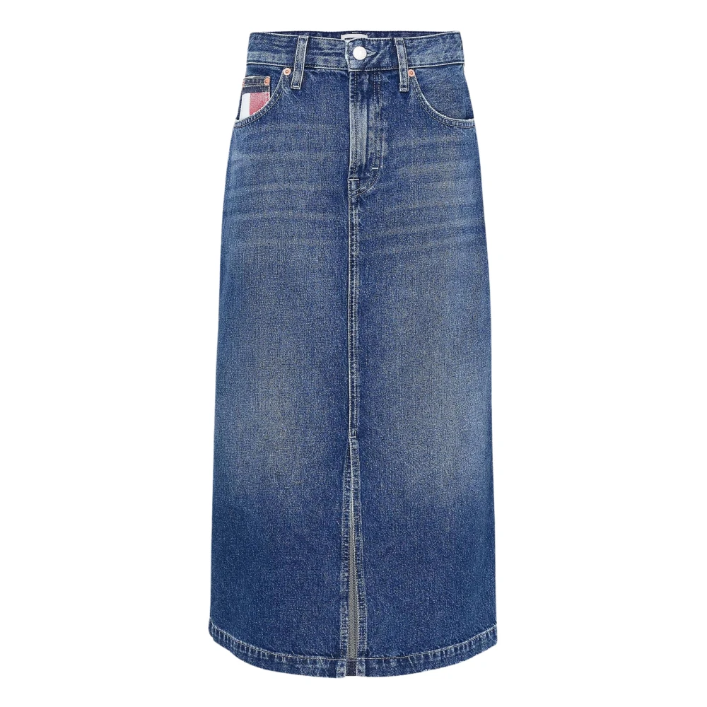Tommy Hilfiger Vintage Denim Pencil Rok Blue Dames