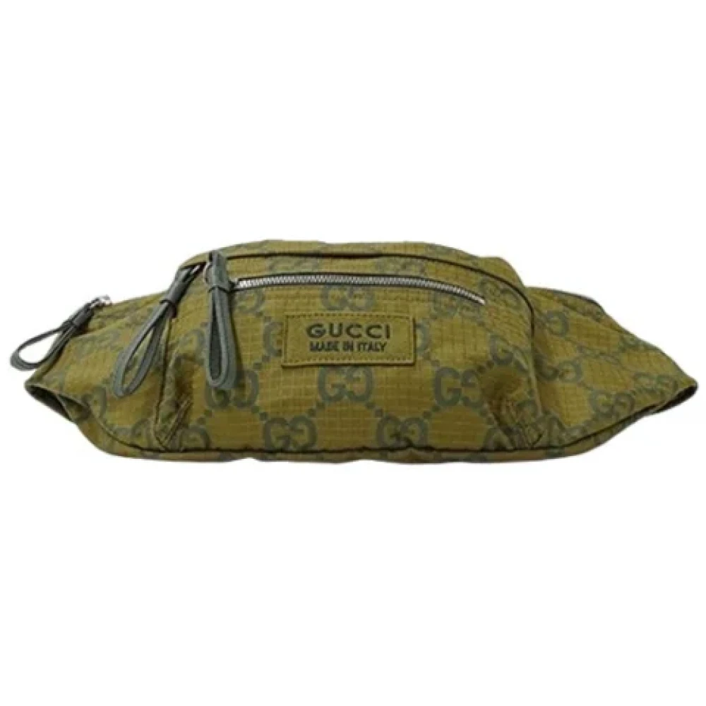 Gucci Vintage Pre-owned Nylon gucci-bags Green Dames