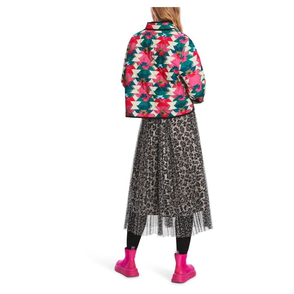 Marc Cain Omkeerbare Pufferjas met Print Multicolor Dames