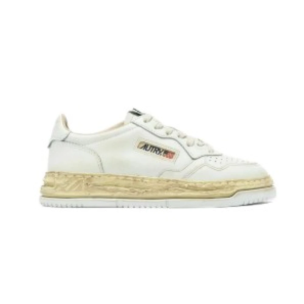 Autry Medalist Low Super Vintage Heren Schoenen Wit