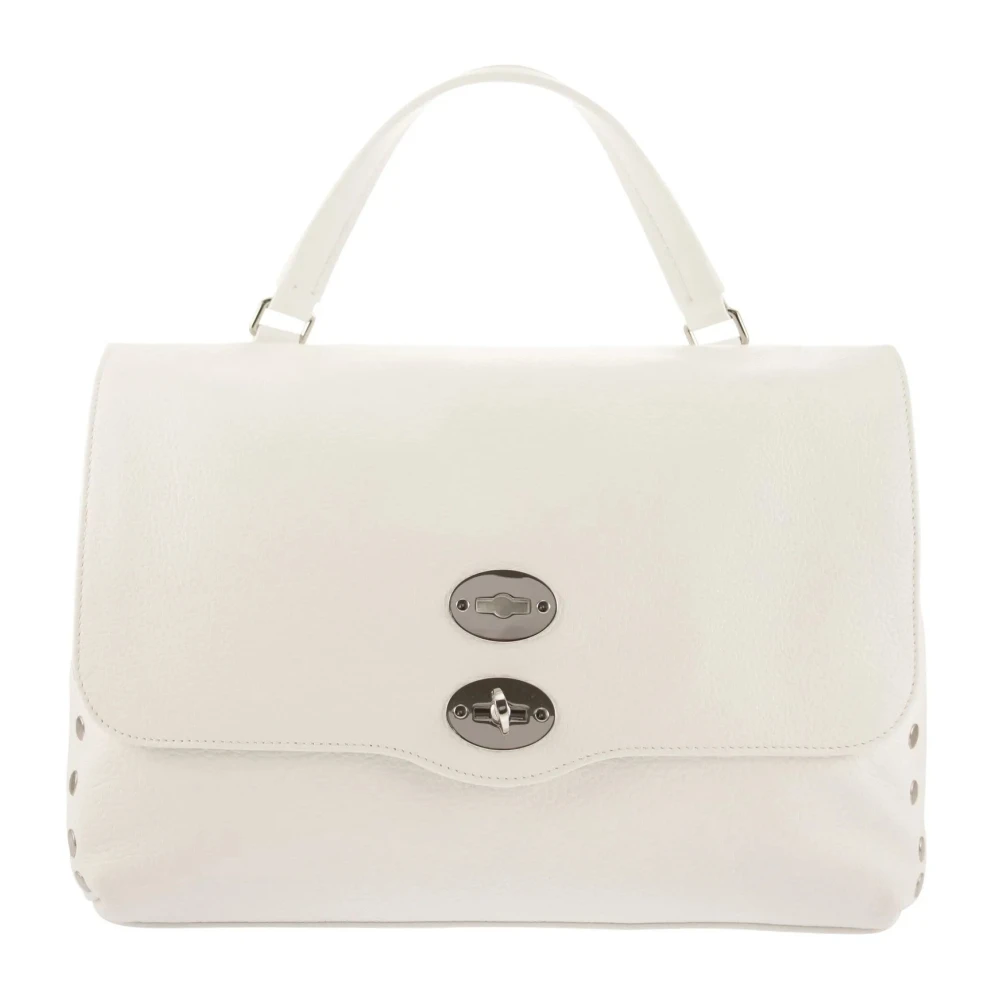 Zanellato Melkwitte Leren Handtas White Dames