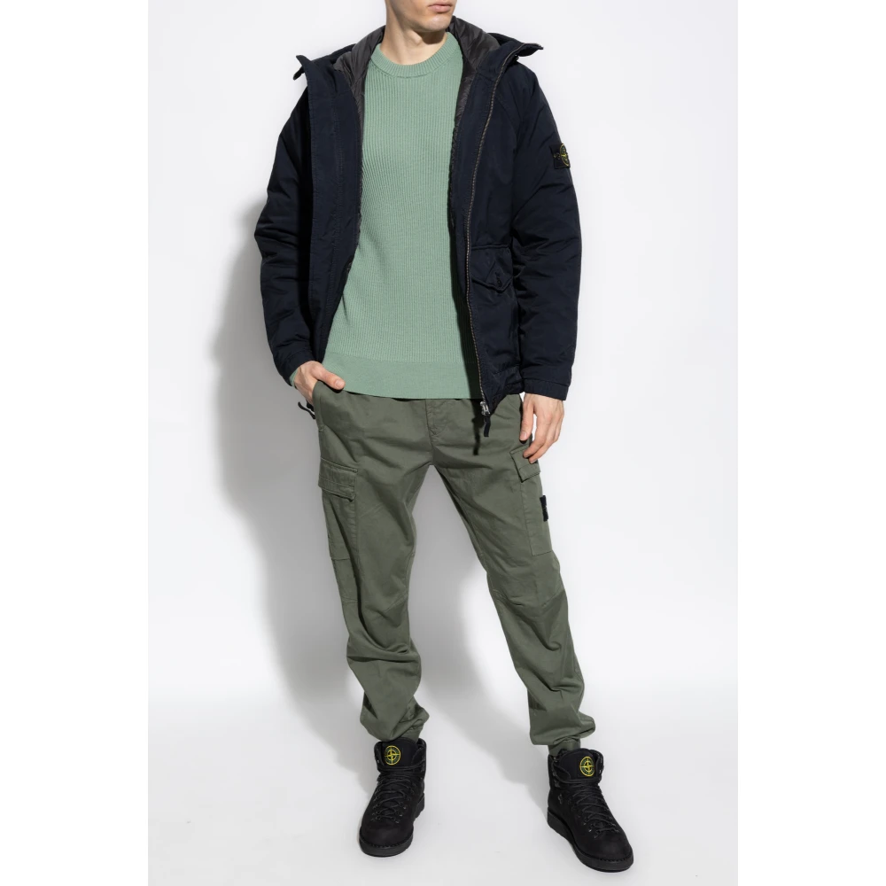 Stone Island Broek met logo Green Heren