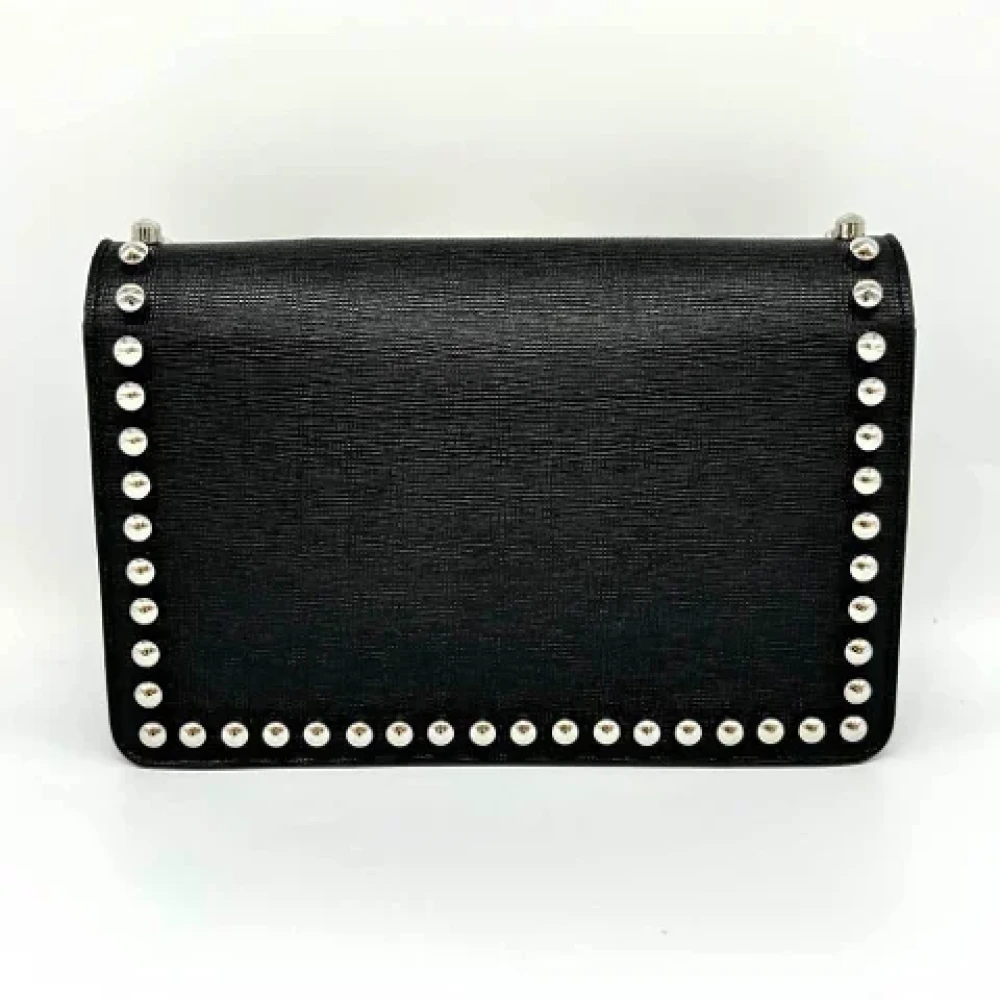 Fendi Vintage Pre-owned Leather wallets Black Dames