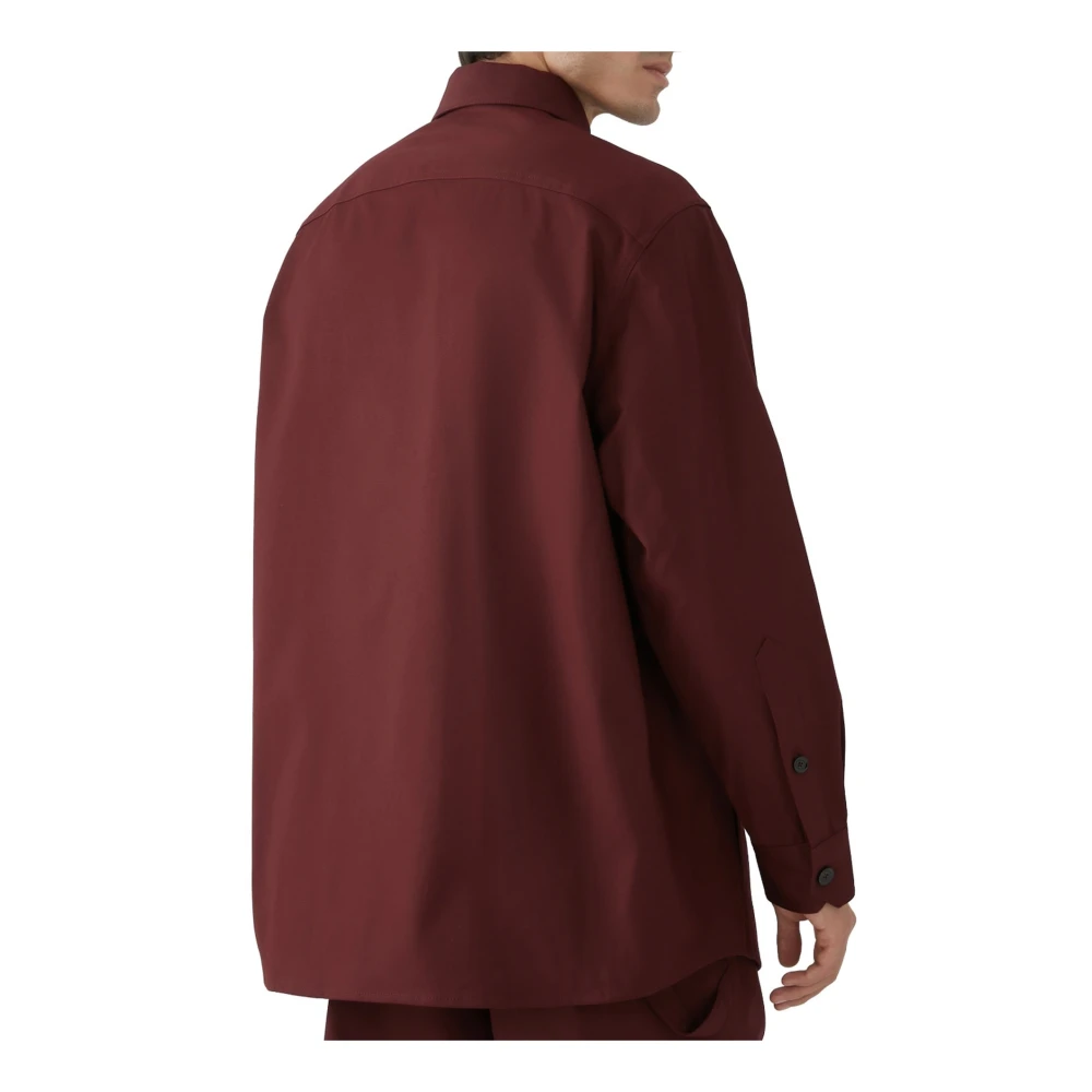 Valentino Rode Jas Ss22 Katoen Elastaan Red Heren