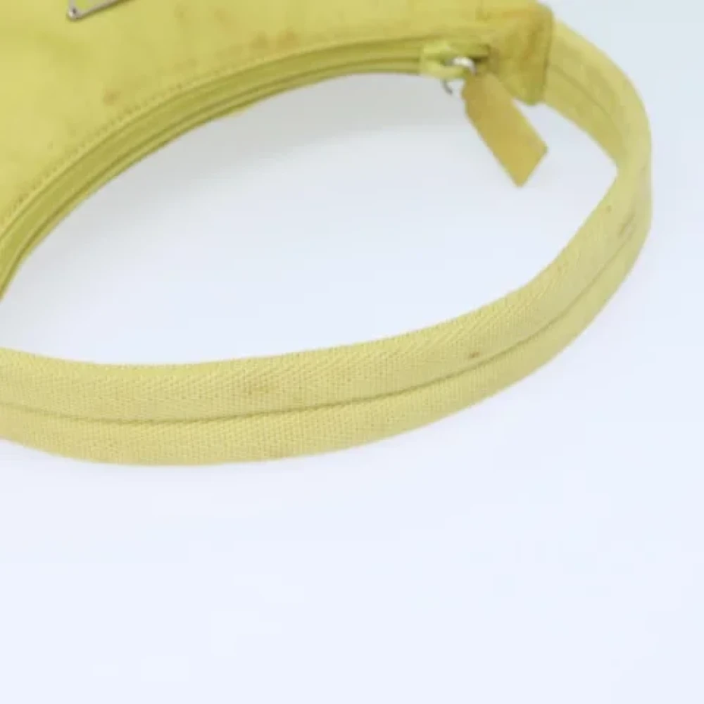 Prada Vintage Pre-owned Nylon pouches Yellow Dames