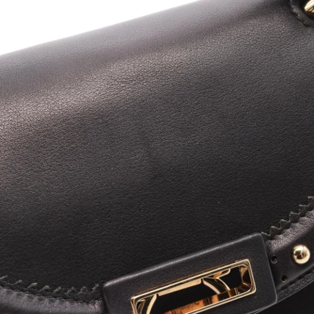 Salvatore Ferragamo Pre-owned Leather handbags Black Dames