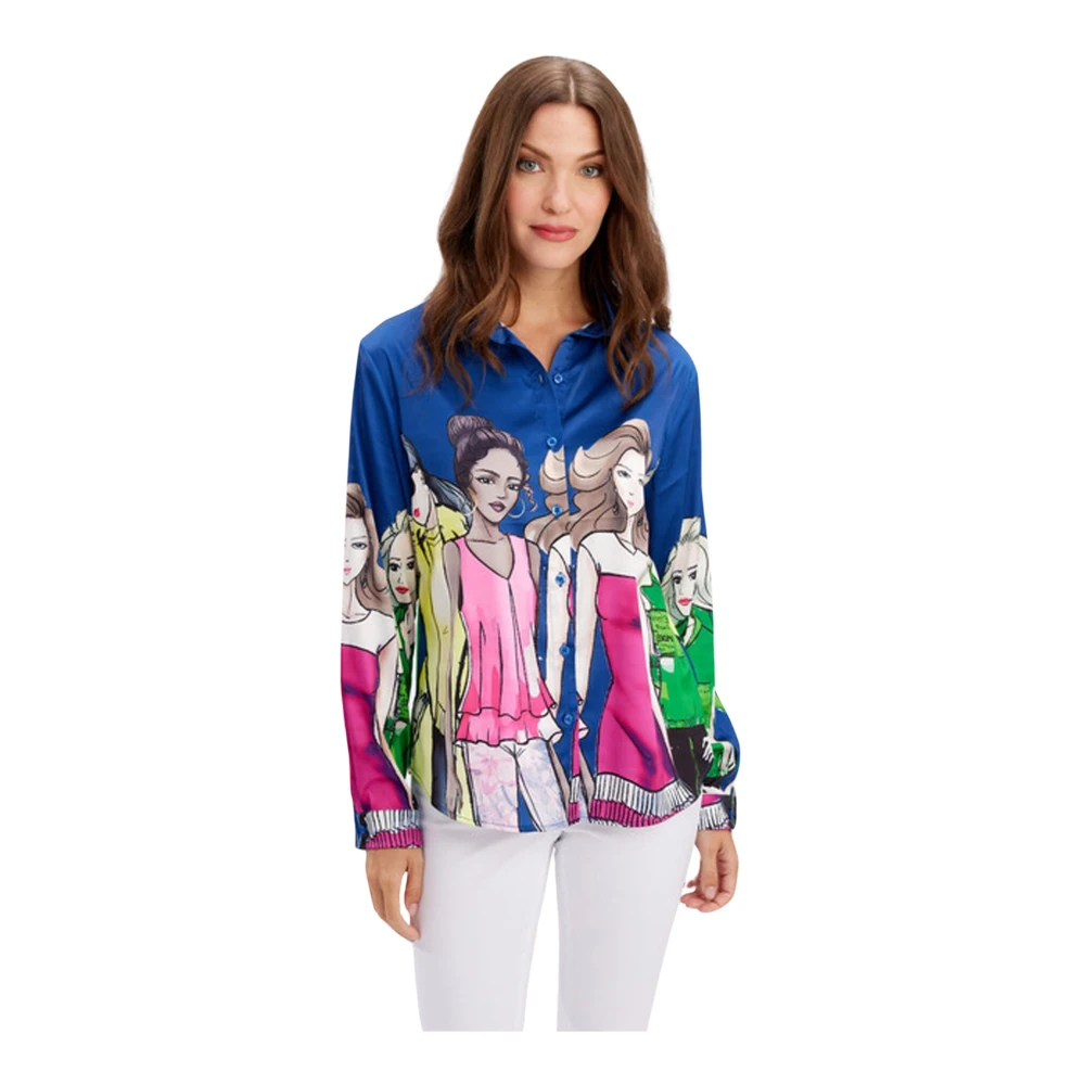 Frank Lyman Gedrukte Overhemd met Lange Mouwen Multicolor Dames