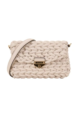 Jet Set Woven Leather Crossbody Bag