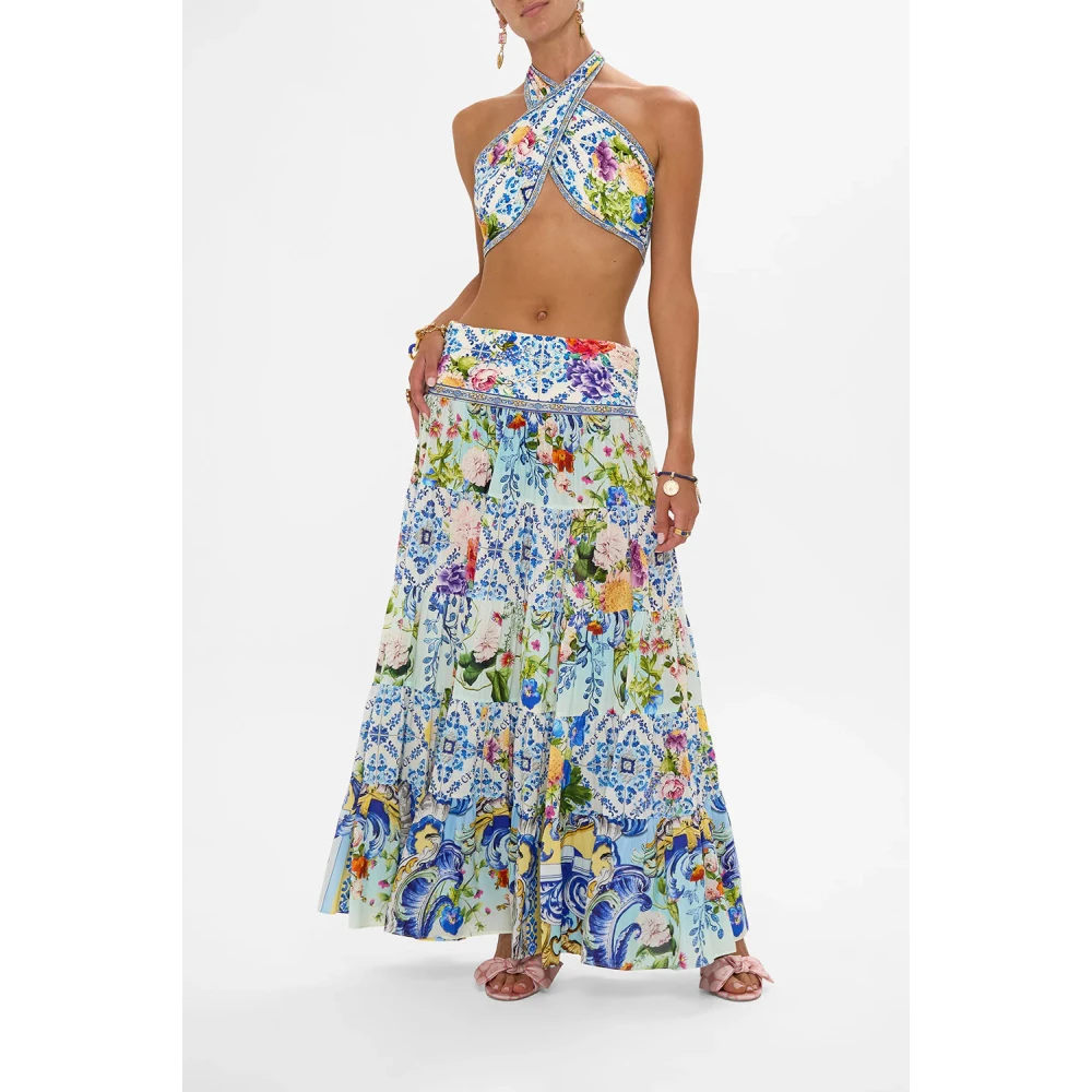 Camilla Zijden gerende rok Wall Wonders Multicolor Dames
