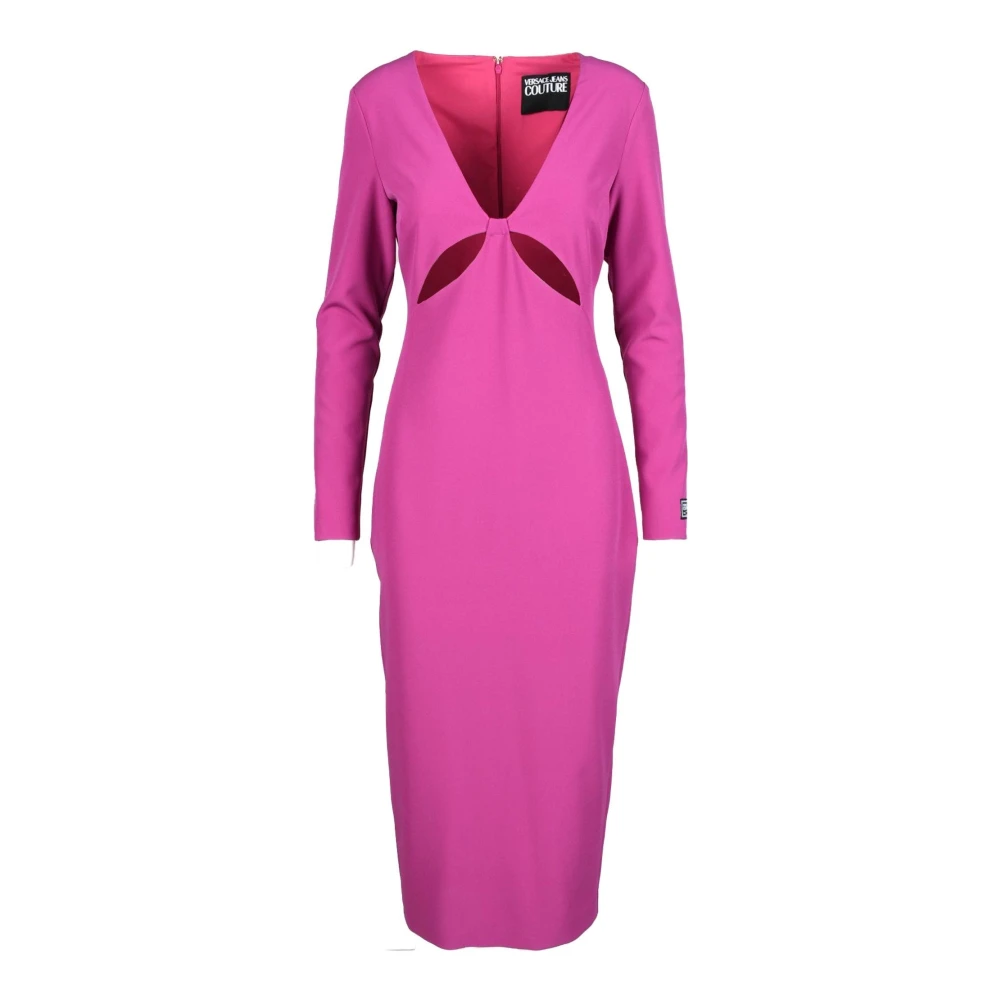Versace Jeans Couture Elegante Jurk voor Vrouwen Pink Dames