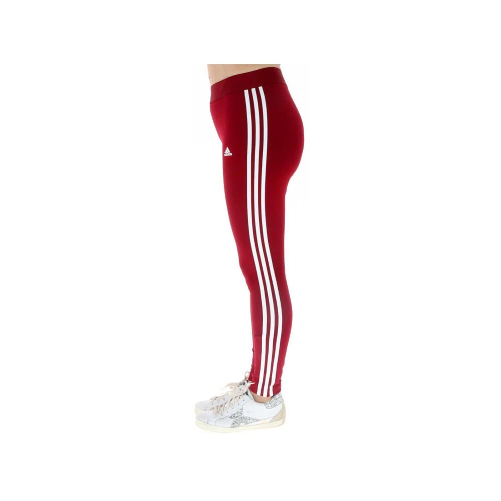 Adidas Performance Leggings 3Stripes Style Red Dames