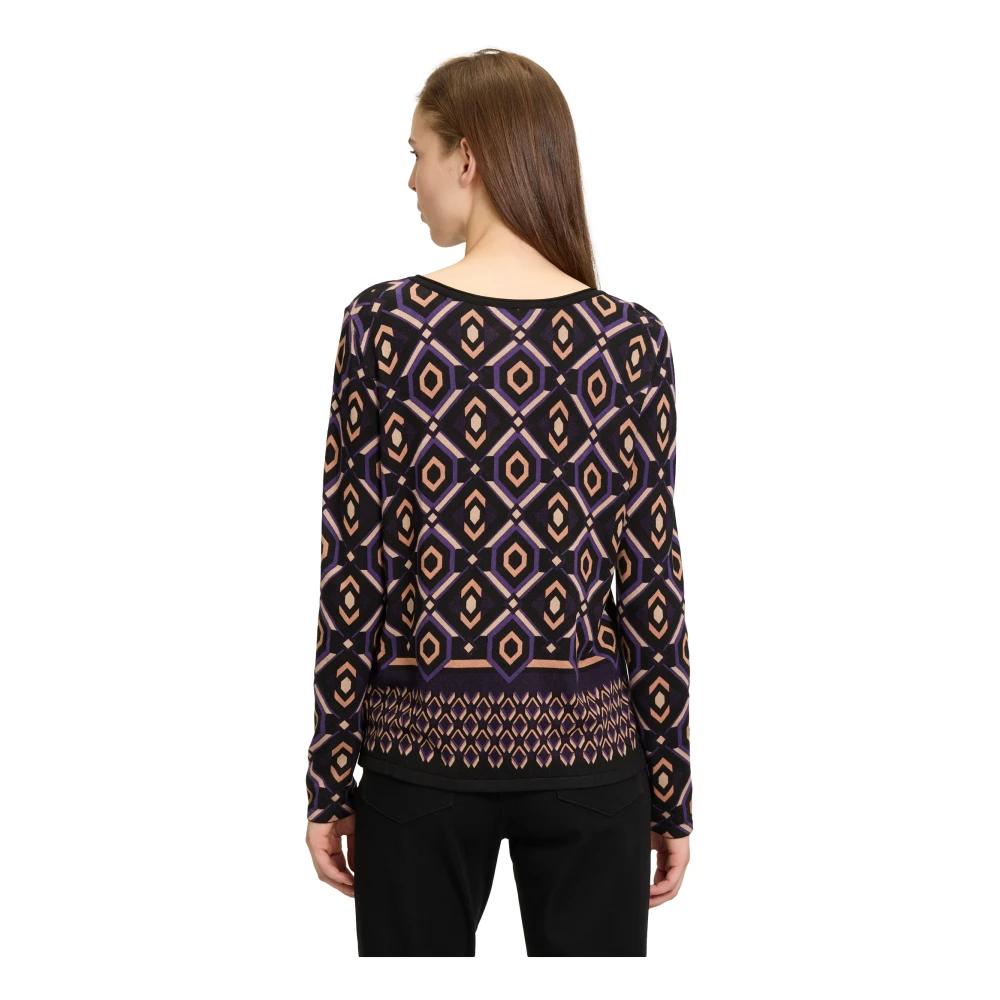 Betty Barclay Grafische Print Fijngebreide Trui Multicolor Dames