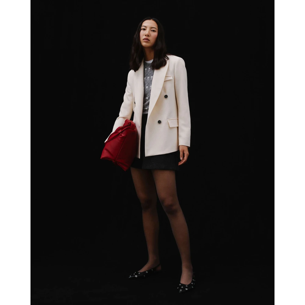 Beatrice .b Double-breasted jas met unieke details White Dames