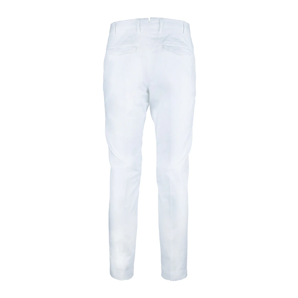 PT Torino Slim-fit Trousers White Heren
