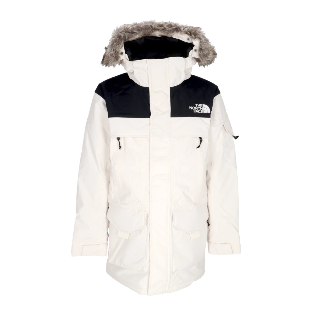 The North Face Gardenia White Black Lange Donsjas White Heren