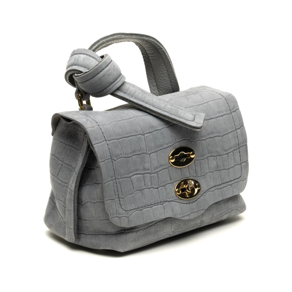 Zanellato Stijlvolle Postina Jones Caiman Baby Tassen Gray Dames
