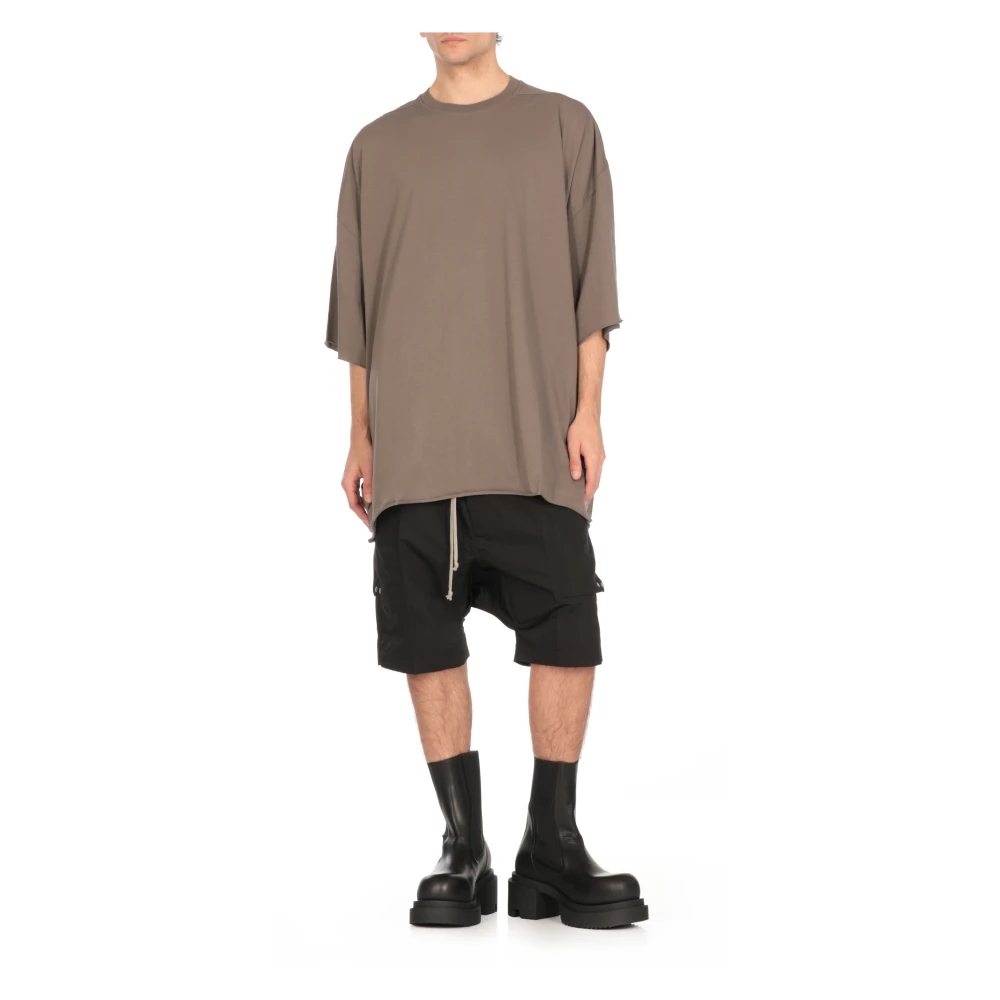 Rick Owens Bruin Katoenen T-shirt Ronde Hals Korte Mouwen Brown Heren