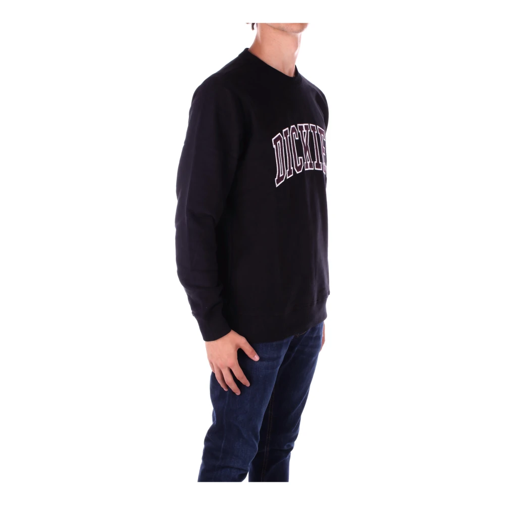 Dickies Zwart Logo Front Sweater Black Heren