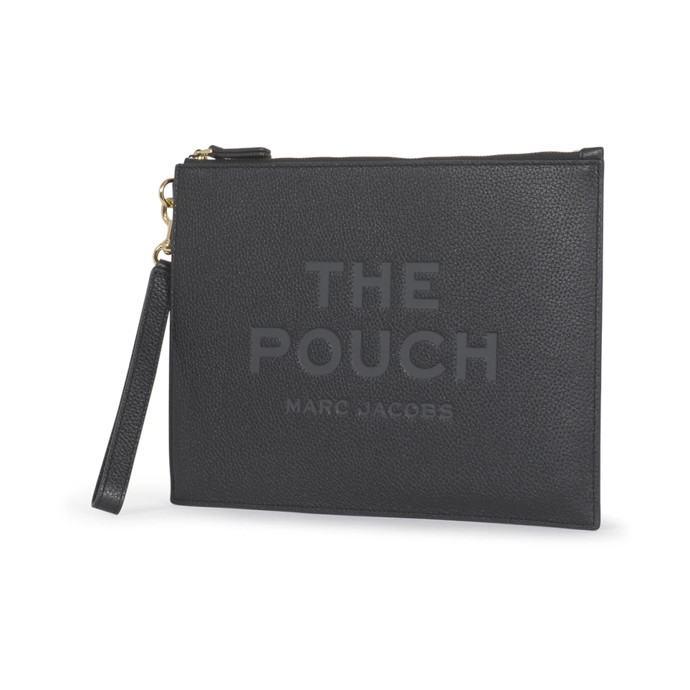 Marc Jacobs Zwarte Portemonnees Grote Pouch Black Dames